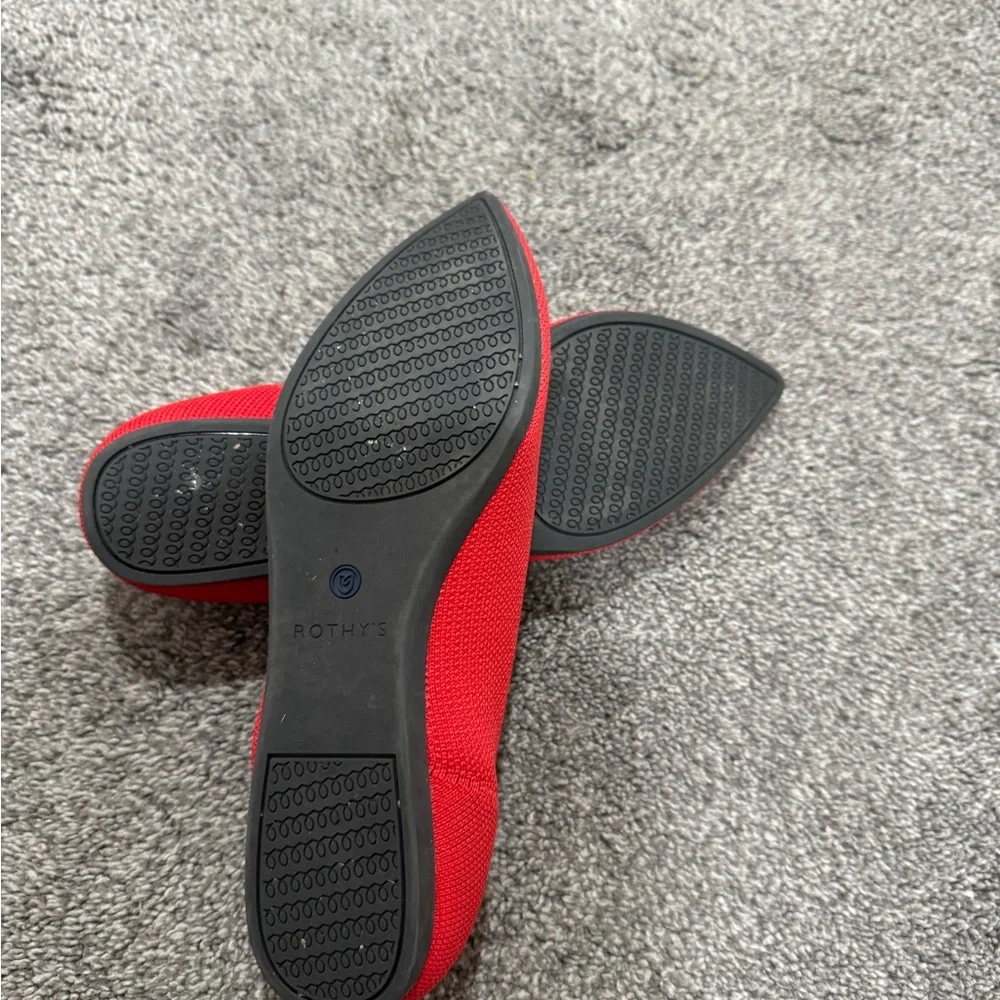 Rothy’s Red Pointed Toe Flats - Picture 6 of 6